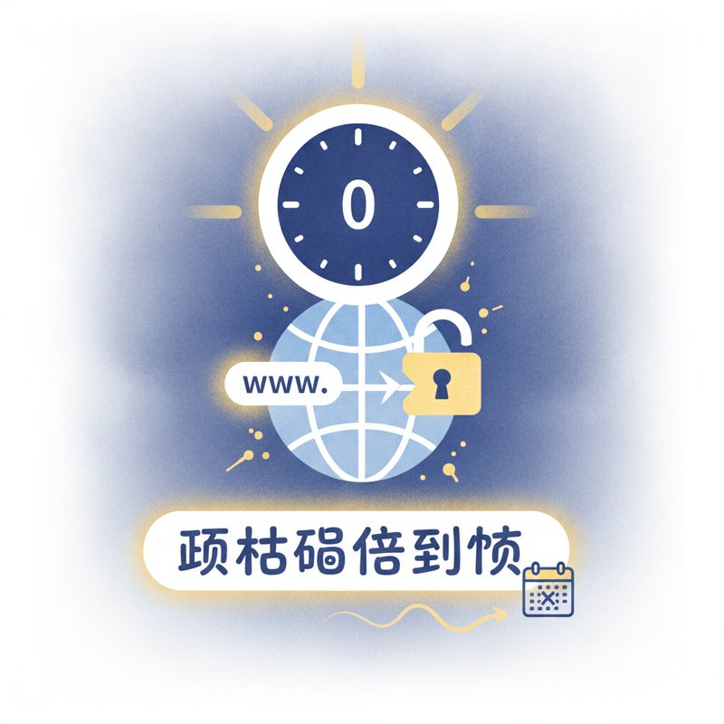 网站域名到期续费管理示意图