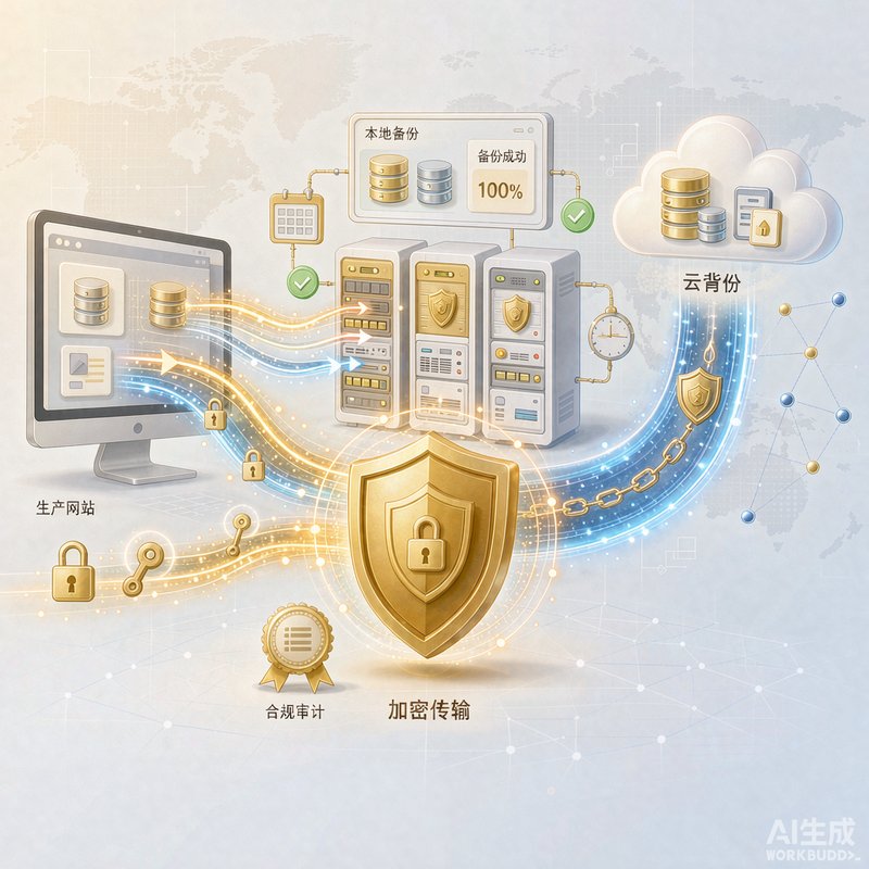 企业网站建设数据备份策略示意图
